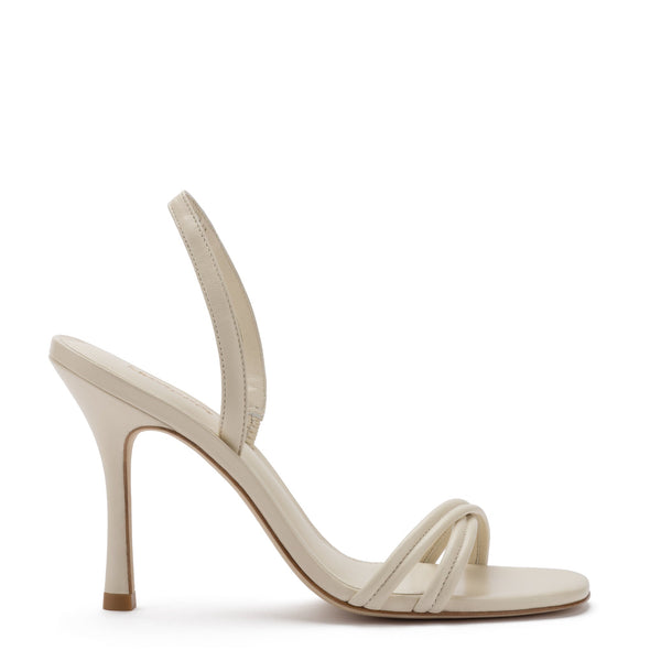 Annie Sandal In Ivory Leather