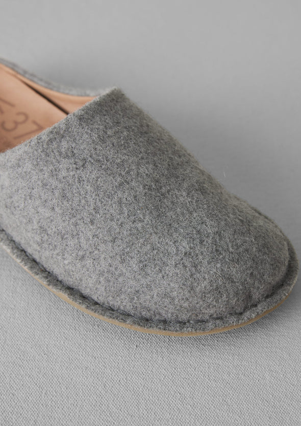 Vibae Roma Felt Slippers | Grey