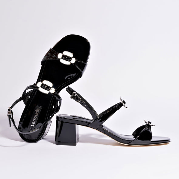 Tinx Block In Black Patent Leather