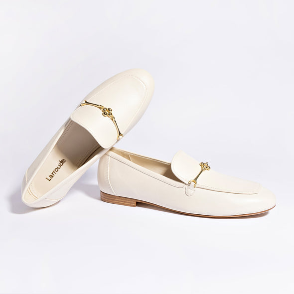 Katherine Loafer In Ivory Leather