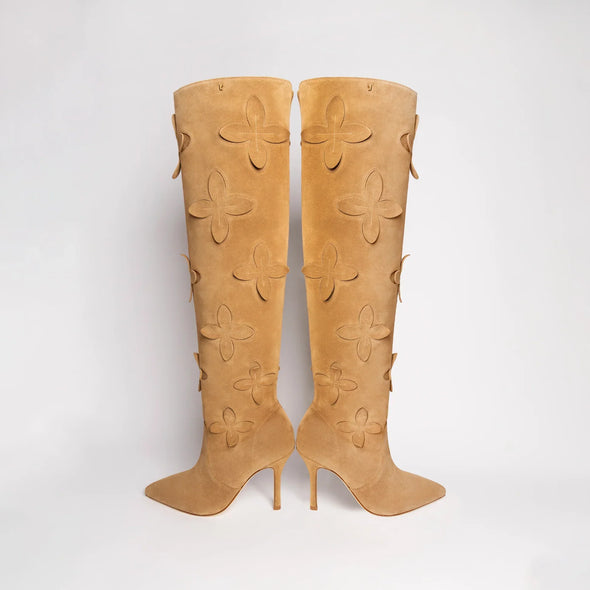 Julia Boot In Peanut Suede