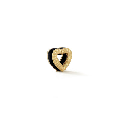 New Leona Collection Heart Slider Onyx  Inlay Charm