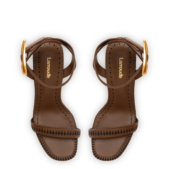 Verona Sandal In Burnt Umber Leather