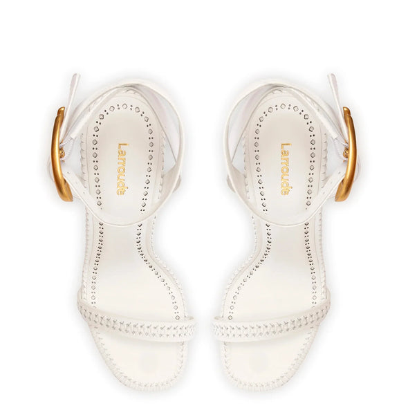 Verona Sandal In White Leather