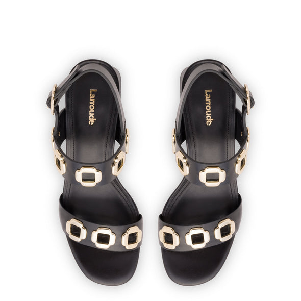 Milan Sandal In Black Leather