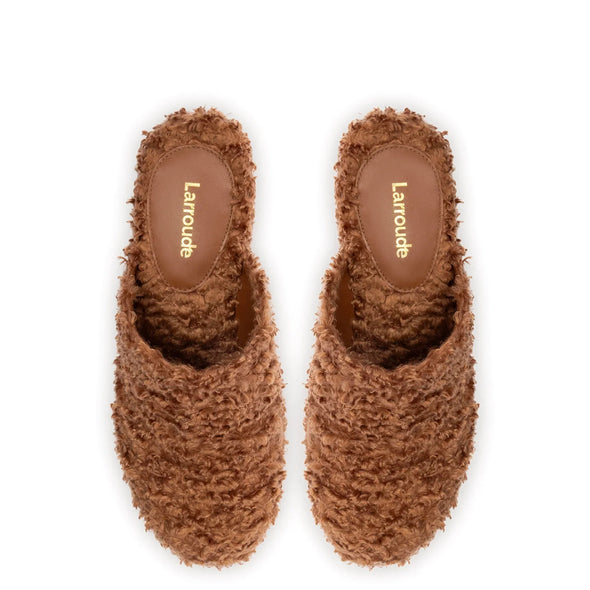 Miso Clog In Brown Shearling