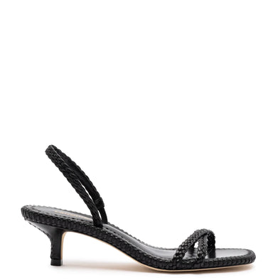 Mini Annie Sandal In Black Leather