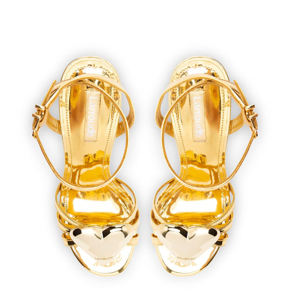 Amore Sandal in Gold Specchio