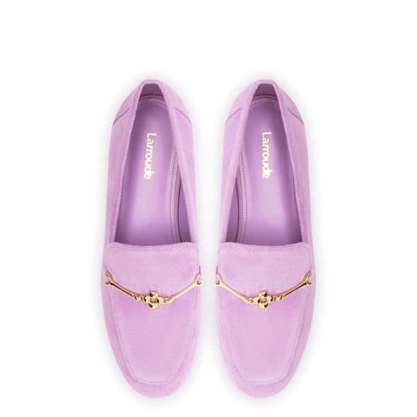 Katherine Loafer In Lilac Suede