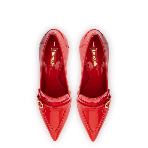 Susan Pump In Scarlet Patent Leather