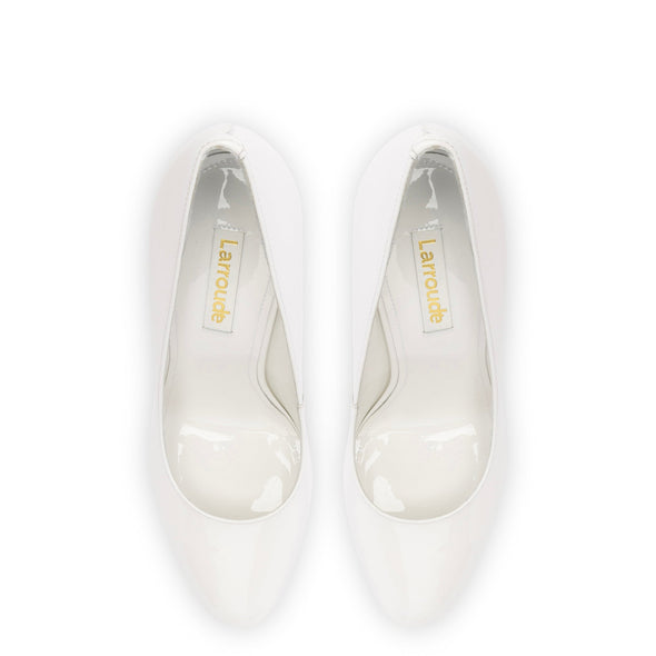 Michelle Pump In White Patent Leather