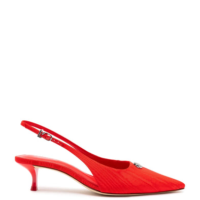 Maxine Pump In Red Fabric