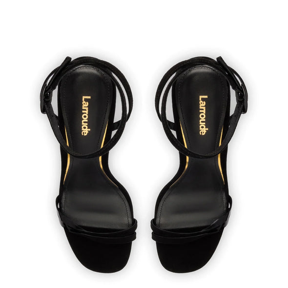 Vesper Sandal In Black Suede