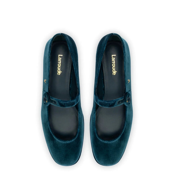 Blair Flatform In Deepsea Velvet