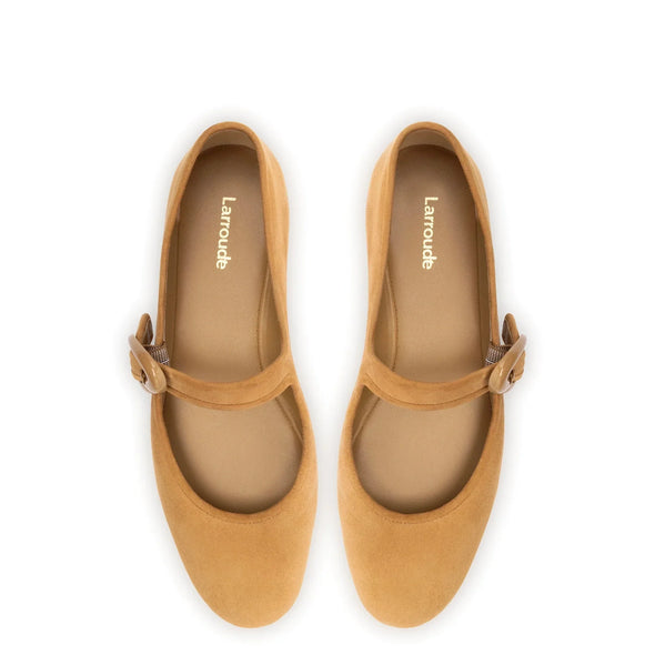 Verona Ballet Flat In Peanut Suede