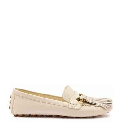 Joy Mocassin In Ivory Leather