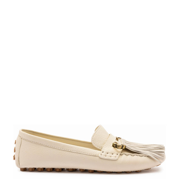 Joy Mocassin In Ivory Leather