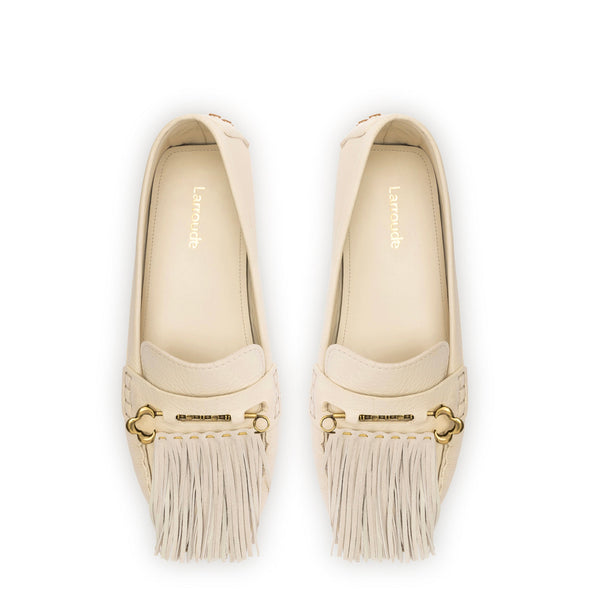 Joy Mocassin In Ivory Leather