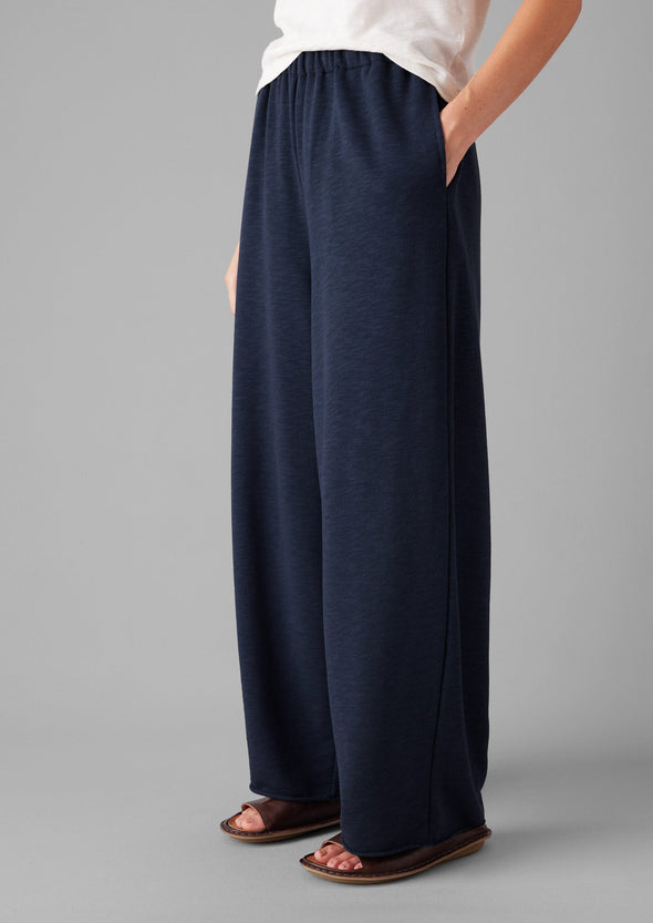 Full Length Loopback Jersey Pants | Midnight