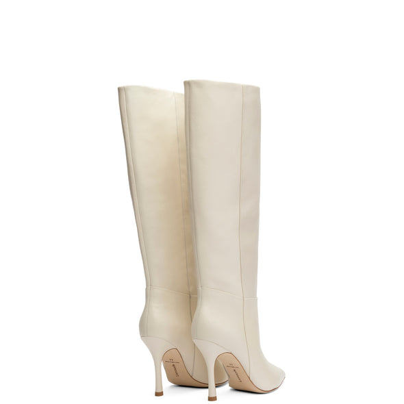 Kate Boot In Ivory Leather