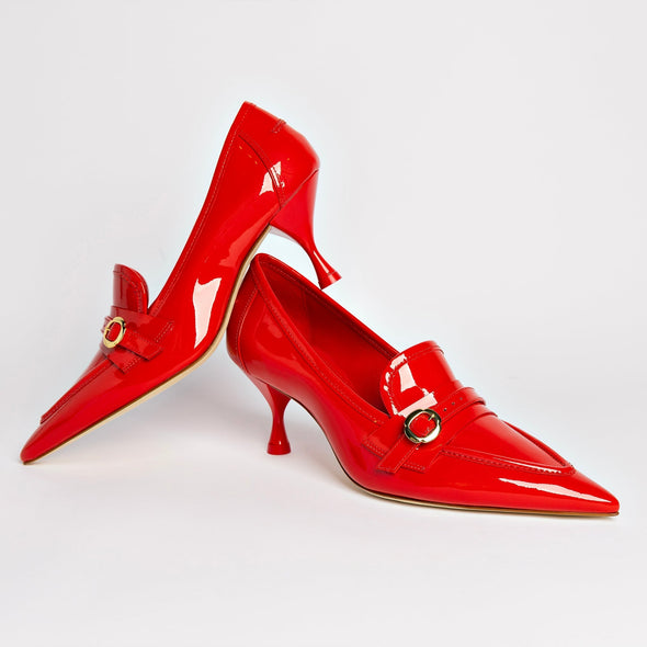 Susan Pump In Scarlet Patent Leather