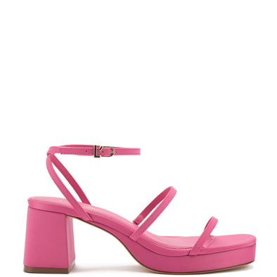 Gio Sandal In Pink Satin